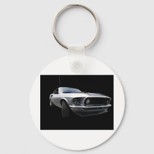 1969 Mustang, front side Keychain