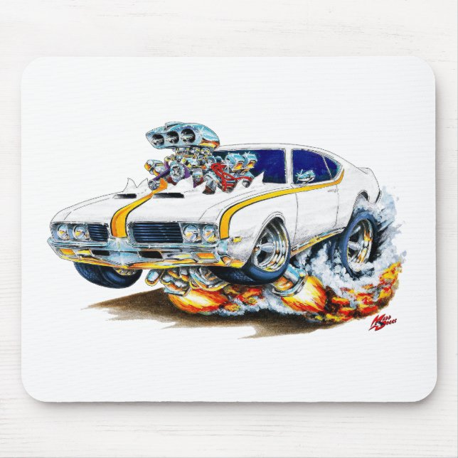 1969 Olds Cutlass Hurst Car Mouse Pad (Front)