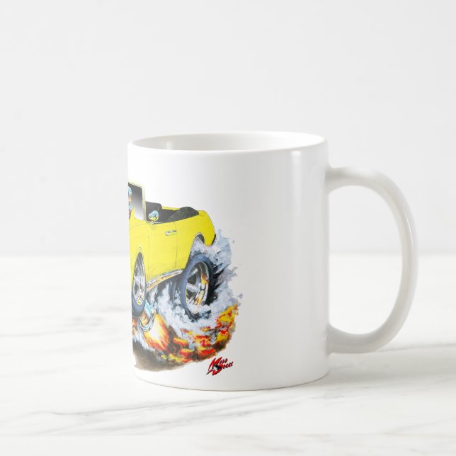 1969 Olds Cutlass Yellow Convertible Coffee Mug (Right)