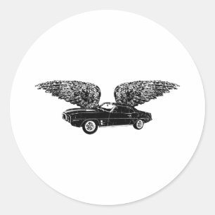 1969 Pontiac Firebird Classic Round Sticker