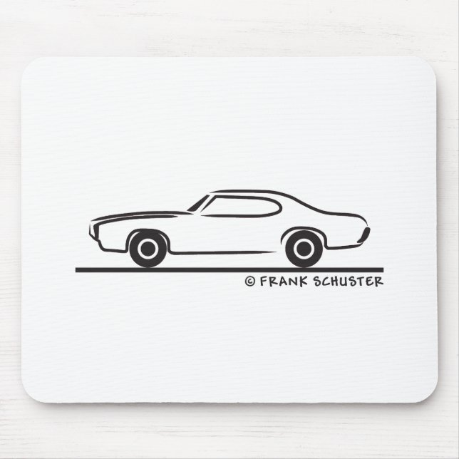 1969 Pontiac GTO Coupe Mouse Pad (Front)
