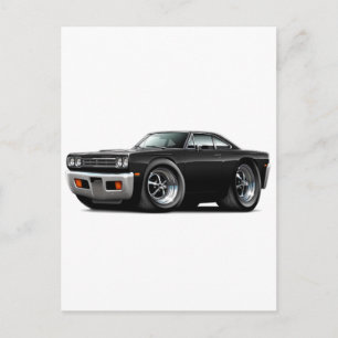 1969 Roadrunner Black Car Postcard