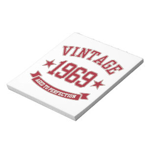 1969 Vintage Aged To Perfection Notepad