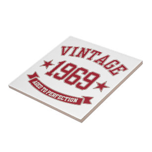 1969 Vintage Aged To Perfection Tile