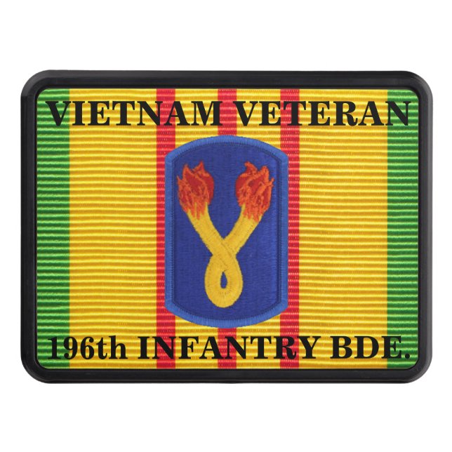 196th Infantry Brigade VSM Ribbon Hitch Cover (Front)