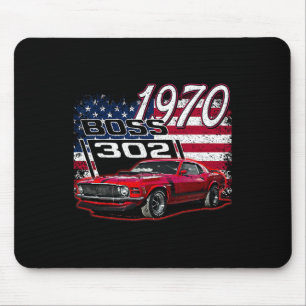 1970 70 Boss 302 4th Of July American Mouse Pad
