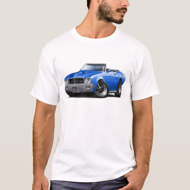 1970-72 Buick GS Blue Convertible T-Shirt (Front)