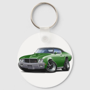 1970-72 Buick GS Green Black Top Car Keychain