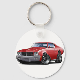 1970-72 Buick GS Red Car Keychain