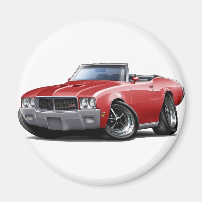 1970-72 Buick GS Red Convertible Magnet (Front)