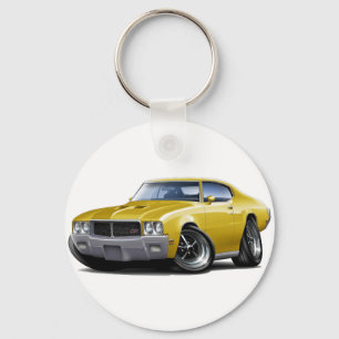 1970-72 Buick GS Yellow Car Keychain