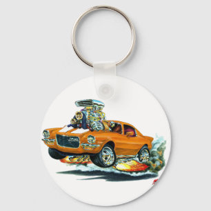 1970-72 Camaro Orange-White Car Keychain