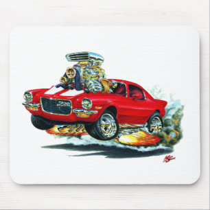 1970-72 Camaro Red-White Car Mouse Pad