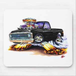 1970-72 Chevy C10 Black Longbed Mouse Pad
