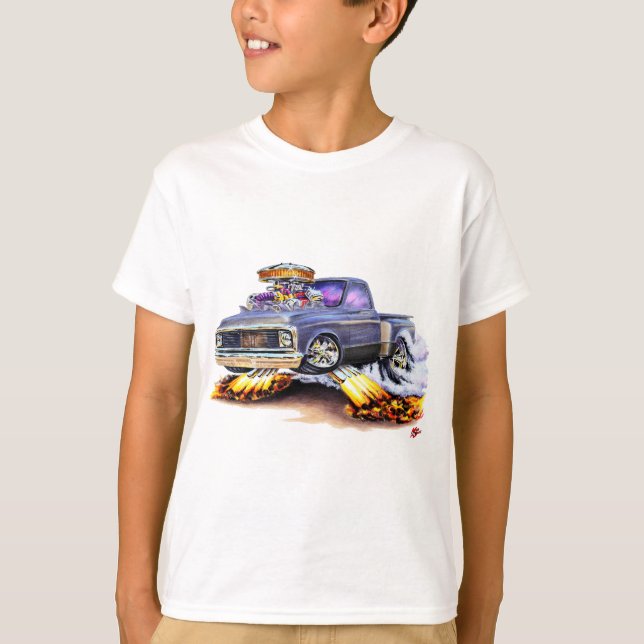 1970-72 Chevy C10 Grey Truck T-Shirt (Front)