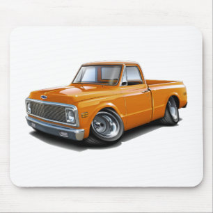 1970-72 Chevy C10 Orange Truck Mouse Pad