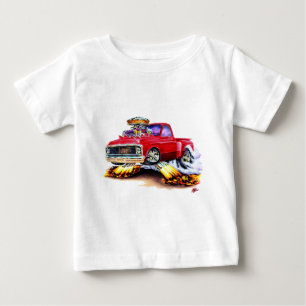 1970-72 Chevy C10 Red Truck Baby T-Shirt