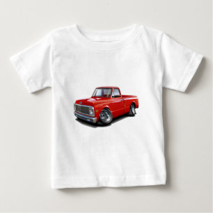 1970-72 Chevy C10 Red Truck Baby T-Shirt