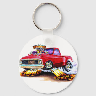 1970-72 Chevy C10 Red Truck Keychain