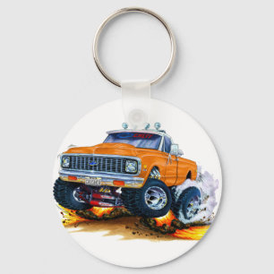 1970-72 Chevy CK1500 Orange Truck Keychain