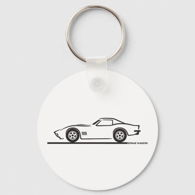 1970-72 Corvette Keychain (Front)