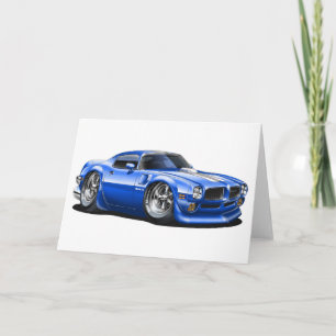 1970/72 Trans Am Blue Car Card
