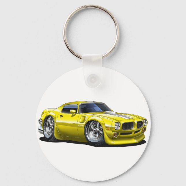 1970/72 Trans Am Yellow Car Keychain (Front)