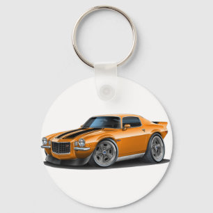 1970-73 Camaro Orn/Blk Car Keychain