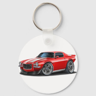 1970-73 Camaro Red/Wht Keychain