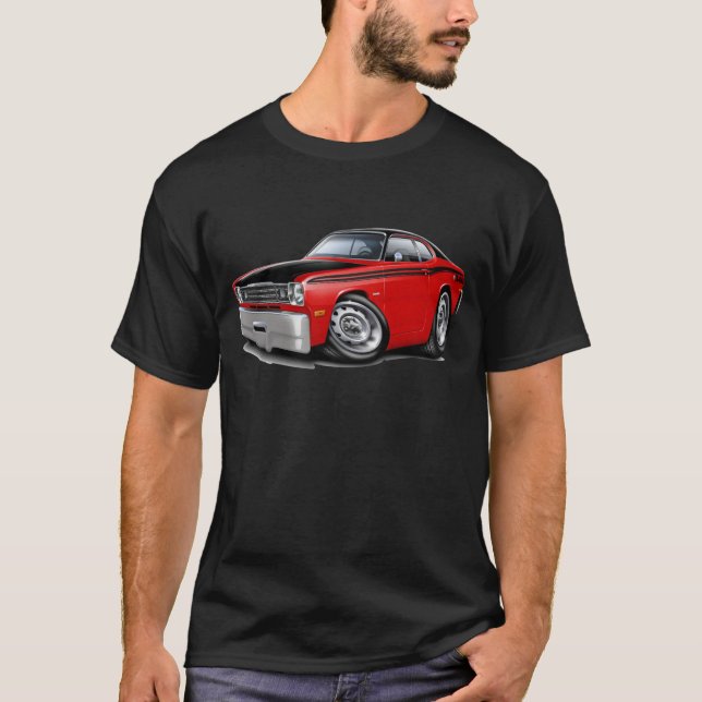 1970-74 Duster 340 Red Car T-Shirt (Front)