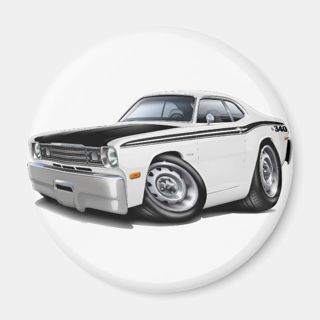 1970-74 Duster 340 White Car Magnet (Front)