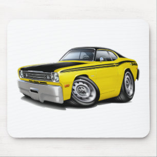 1970-74 Duster 340 Yellow Car Mouse Pad