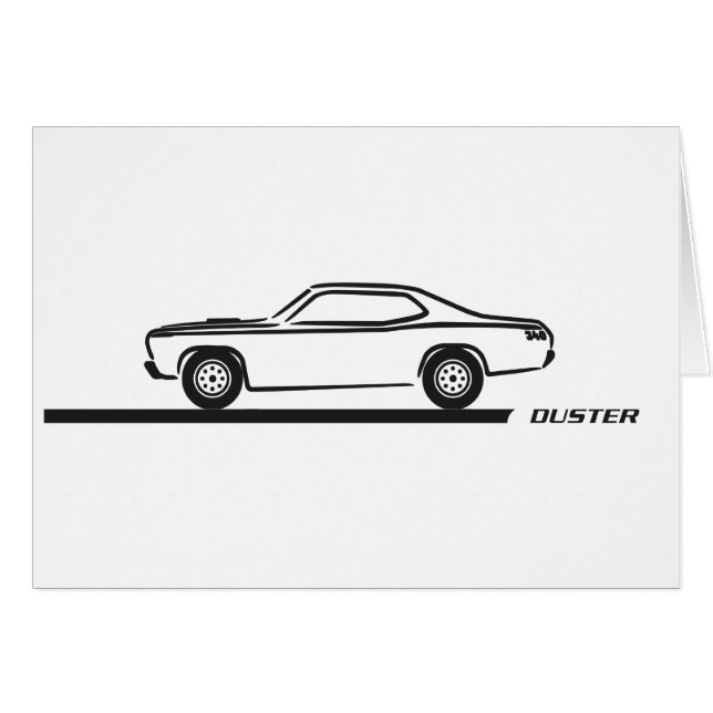 1970-74 Duster Black Car (Front Horizontal)