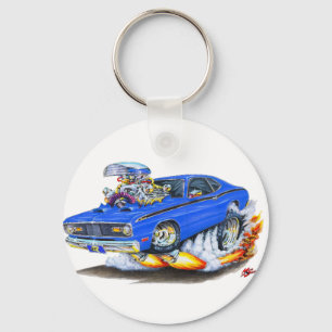 1970-74 Plymouth Duster Blue Car Keychain