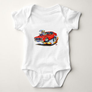 1970-74 Plymouth Duster Red Car Baby Bodysuit