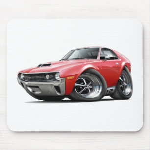 1970 AMX Red Car Mouse Pad