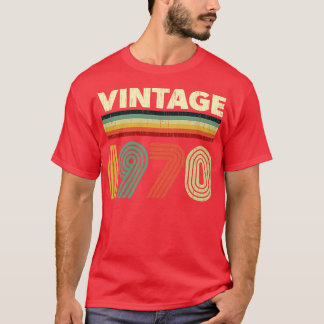 1970 Birthday Vintage Retro 51 years old Design T-Shirt