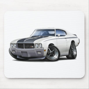 1970 Buick GSX White Car Mouse Pad