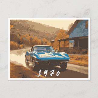 1970 Car Postcard