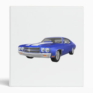 1970 Chevelle Muscle Car : Fini Bleu : Classeur