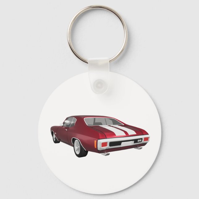 1970 Chevelle SS: Candy Apple Finish: Keychain (Front)