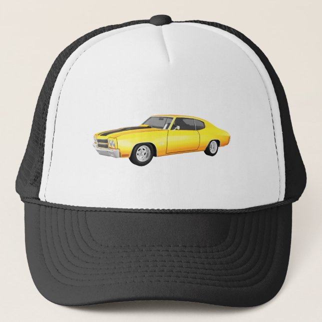 1970 Chevelle SS: Yellow Finish: Trucker Hat (Front)