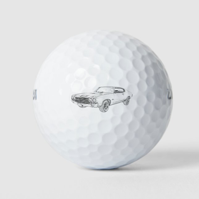 1970 chevy chevelle golf balls (Front)
