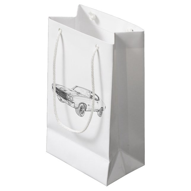 1970 chevy chevelle small gift bag (Front Angled)