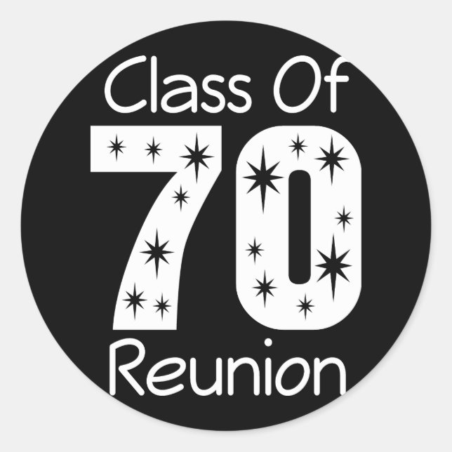 1970 Class Reunion Stickers (Front)