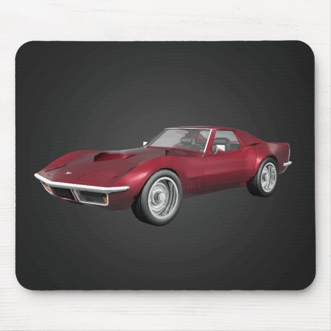 1970 Corvette: Candy Apple Finish: Mousepad (Front)