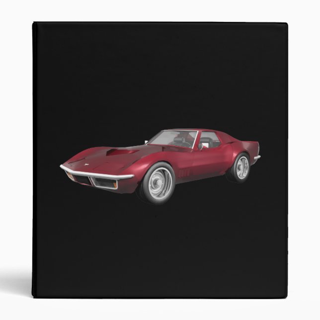 1970 Corvette Sports Car: Candy Apple: Binder (Front)