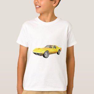 1970 Corvette Sports Car: Yellow Finish T-Shirt