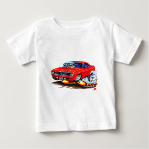 1970 Cuda Red Car Baby T-Shirt