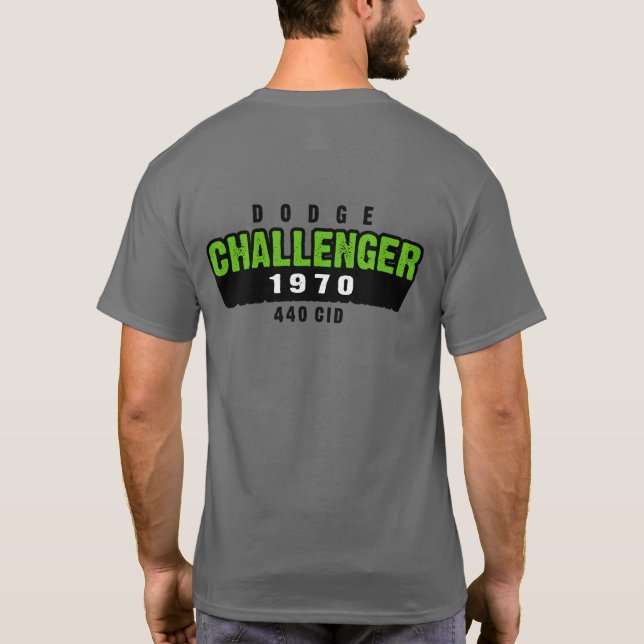 1970 Dodge Challenger Caveman Shadow T-Shirt (Back)